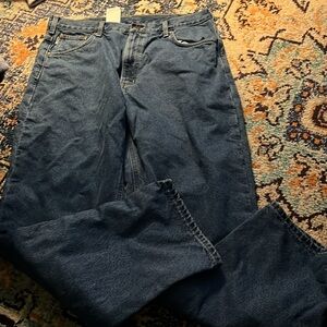 Mens carhartt denim jeans relaxed fit 36x32
